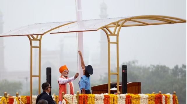 PM Modi delivering his 79th Independence Day speech from the Red Fort, August 15, 2025. Hindustan Times +5